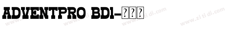 ADVENTPRO BD1字体转换
